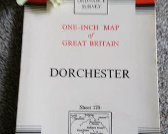 Vintage Ordnance Survey Map No. 178. Dorchester. 1966