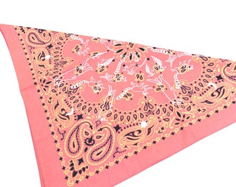 UTORI Animal Mandara Paisley Bandana. Extra Soft, Made in USA