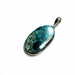 Azurites pendant sterling silver 925 stamped , 56 carat , 2 inch , high polishing , natural stone , code C2743