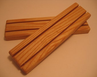 Set of 2 Ash Playing Card Holders