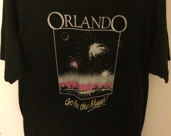 Vintage 80s Orlando Go For The Magic T-shirt