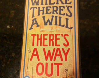 Vintage Wooden Sign