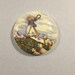 Large vintage nursery rhyme 'Mary had a little lamb' button.