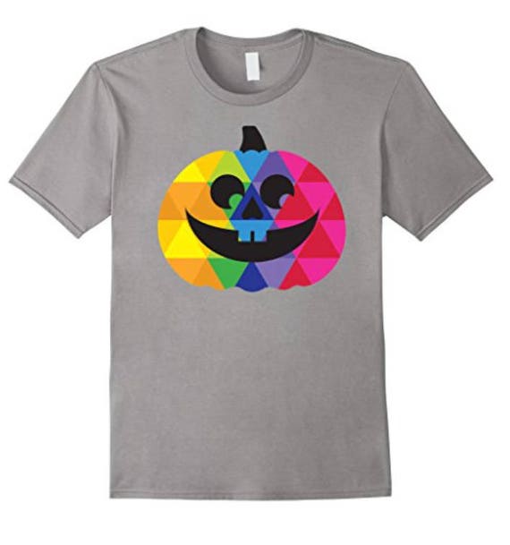 Happy Pumpkin T-shirt - Colorful Halloween Apparel - Unique Jack O'Lantern Tee - Halloween Gifts for Him or Her - Trick or Treat