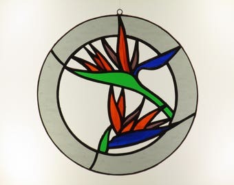 Stained Glass Bird of Paradise - Procie Includes Shipping