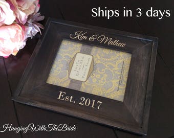 Personalized Picture Frame, Custom Picture Frame, Personalized Photo Frame, Custom Photo Frame, Wedding Gifts, Custom Frame