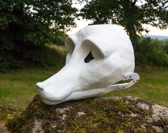 Fox / small cainine fursuit head resin base blank with moving jaw