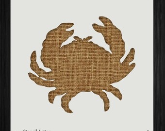 Crab stencil | Etsy