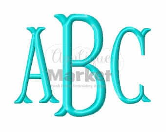 Machine Embroidery Design Applique Fishtail Monogram INSTANT DOWNLOAD