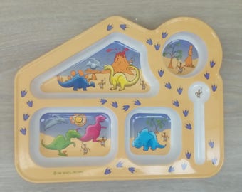 Baby dishes dinausore tray