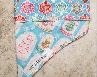Winter/Christmas Collection Snowglobe Forest Dog Pet Tie On Bandana Neckerchief
