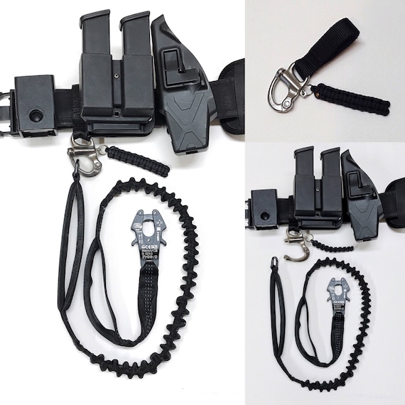 Tactical K9 Leash with Bungee and Duty Belt Quick Release