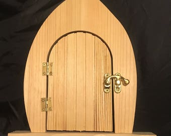 Fairy door to decorate, wooden fairy door, fairy door that opens, decorate your own fairy door, gift her her, gift for girl, wooden craft