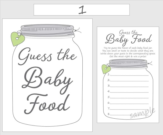 Delicate image intended for guess the baby food game free printable Magic image pertaining to guess the baby food game free printable
