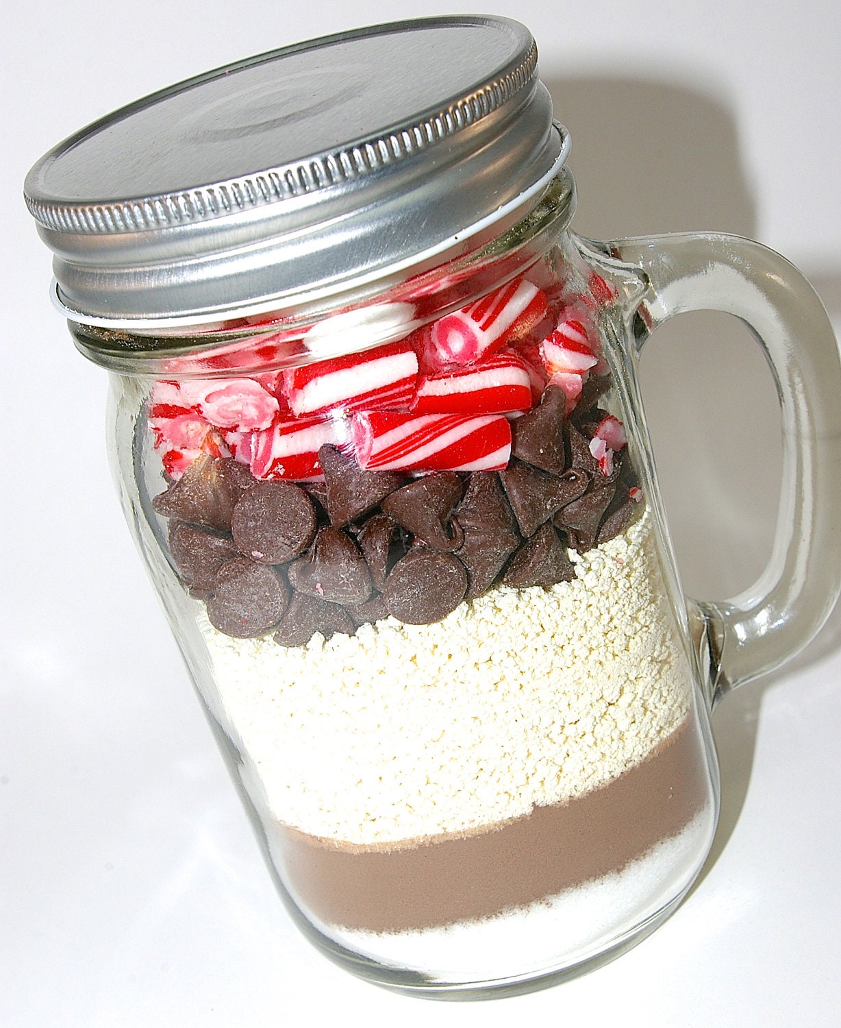 Mint Hot Chocolate Mix in Mason Jar Mug Hot Cocoa Peppermint