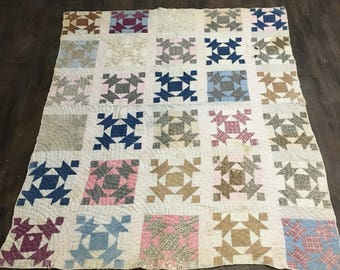 Handmade Quilt / Homemade Quilt / Antique Quilt / Old Quilt /