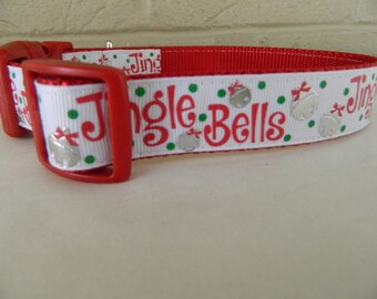 Jingle Bells Christmas Dog Collar