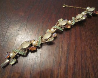 Schiaparelli Bracelet with Art Glass