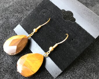 Brown Teardrop Earrings