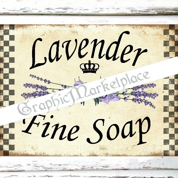 Lavender Soap Vintage Lavande Label Perfume Large Image Instant ...