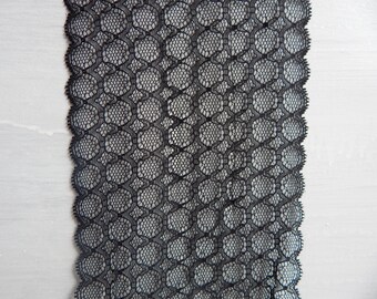 P9 dentelle de france noire large 16cm stock50mt prix 6usd/1mt