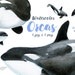 Watercolor Killer Whales, Watercolor Orcas, Orca Clipart, Killer Whale Clipart, Nautical clipart, Whale Clipart, Marine Art, Ocean Art