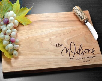Personalized Cutting Board - Engraved Cutting Board, Custom Cutting Board, Wedding Gift, Housewarming Gift, Anniversary Gift, Christmas Gift