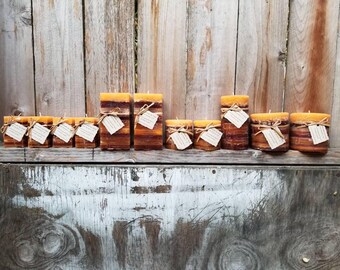Frankincense and Myrrh Scented Pillar Candles