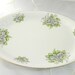 LUCKY SALE - Vintage Gray Peonies China Platter, Marked DM Made in Japan
