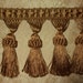 Golden Brown Tassel Trim, Fringe Trim, Passementries, Drapery Trim, Pillow Fringe, Valance Trim, Tassels