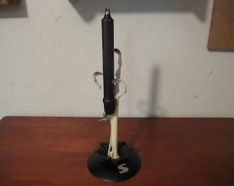 FOR SALE Turkey Leg Bone Candle Holder