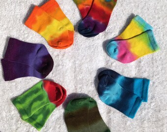 Tie Dye Bamboo Socks for Infants and Toddlers