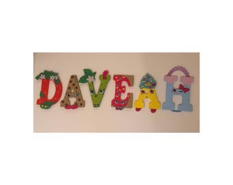 Custom hand painted wood letters charactors, themes and so much more!
