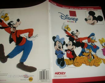 Mickey and Pals in Long Stitch Leisure Arts 3397 Long Stitch Plastic Canvas Pattern Leaflet
