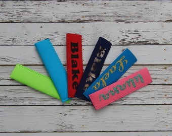 popsicle coolers,popsicle sleeves,personalized popsicle sleeve,glitter popsicle sleeve,camo popsicle sleeve,birthday party gift,party favor
