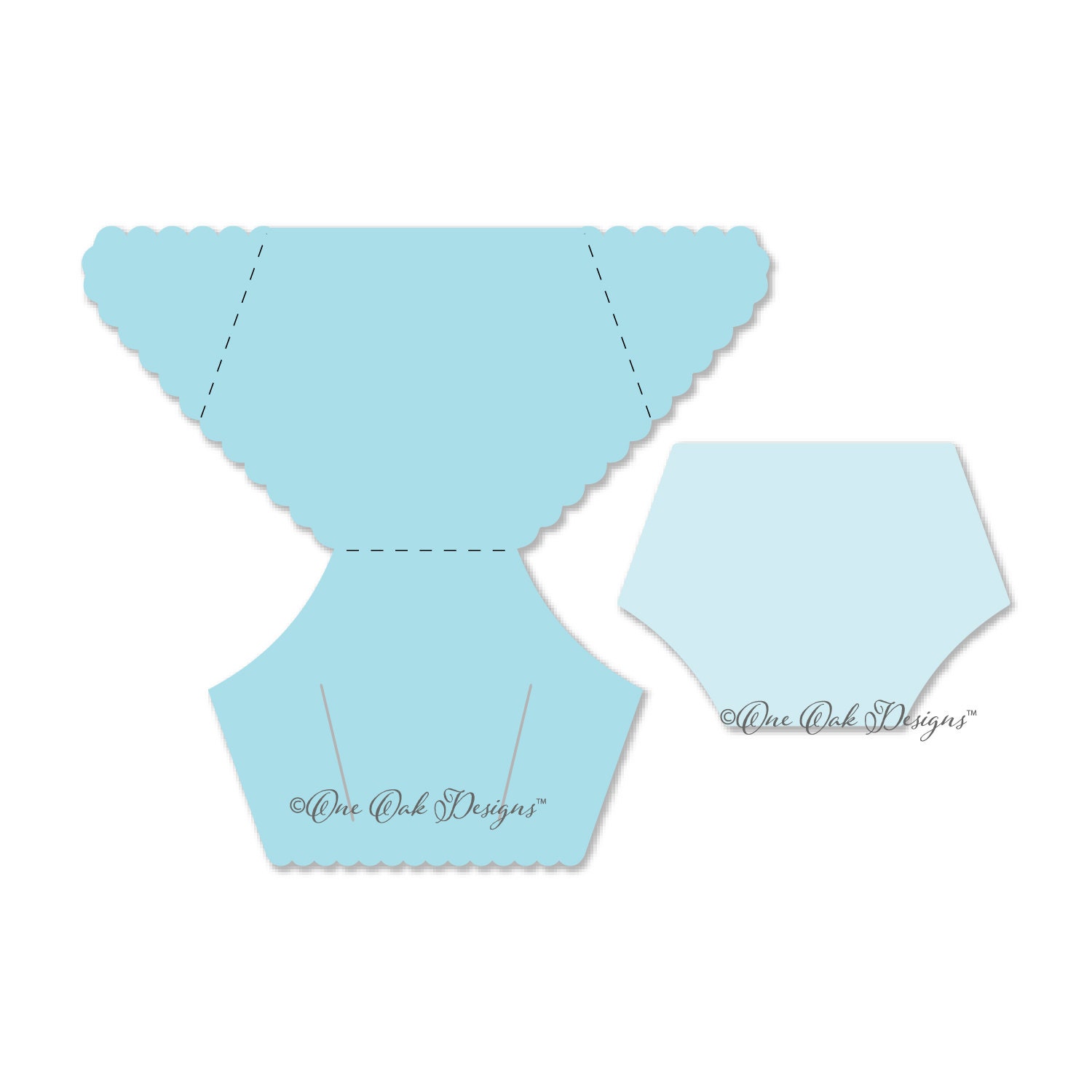 Diaper Card Template SVG File PDF / dxf / jpg / png / eps / ai