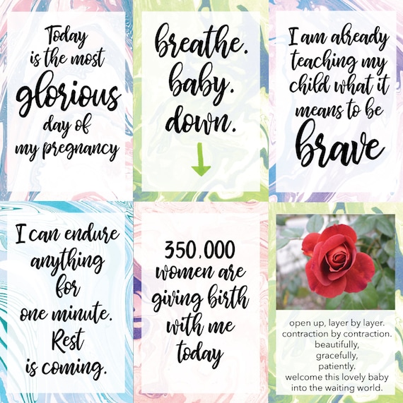 14 Printable Birth Affirmation Cards