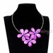 Freshwater pearl shell flower necklace Statement Necklace Chunky Necklace pearl Necklace Bib Necklace Bridesmaid Jewelry