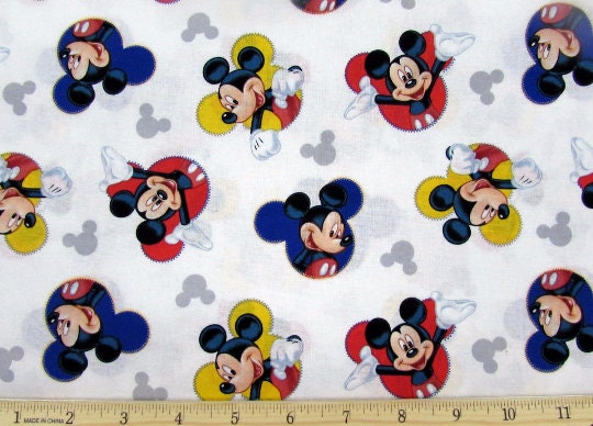 Disney Fabric- Mickey Mouse Fabric- Mickey Mouse The One and Only ...