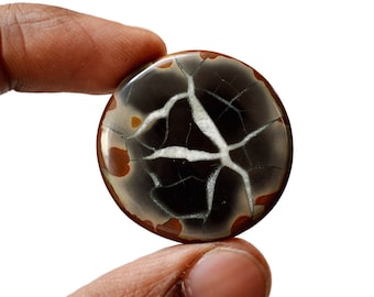 Septarian 54.5 Cts Natural Top Quality Gemstone Cabochon Round Shape 32x32x5 MM R14681