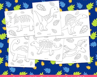 Dinosaur Coloring Pages, Printable Coloring Pages, Dinosaur Birthday Party Activity, Boys Birthday Party, Kids Coloring Pages