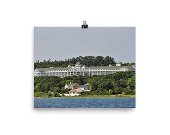 Mackinac Island Grand Hotel Poster on Photo Paper Wall Art