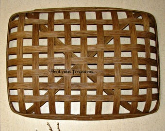 Rectangular Tobacco Basket, Oblong Wall Basket for Mother's Day Gift, Decorative Basket for Wedding Gift, for Rustic Decor, Farmhouse Decor
