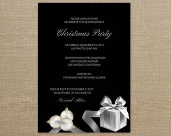 christmas party invitations elegant christmas party invitations holiday party invitations elegant christmas invitations