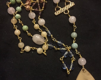 Lotus Prayer Beads Ihy Nefertem Gemstone & Glass