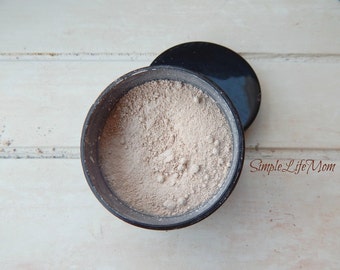 NATURAL FINISHING POWDER - Loose, organic, clay mineral translucent foundation, natural makeup, concealer