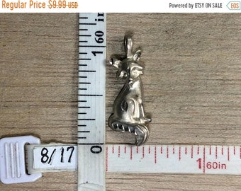 10%OFF3DAYSALE Vintage 925 Sterling Silver 3g Pendant Diamond Cut Fox Used
