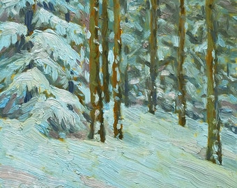 Small Oil Painting 6x6 Arizona Landscape