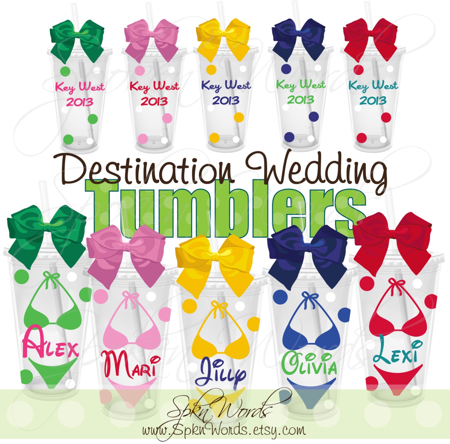 Destination Wedding Bachelorette Party Personalized Gift 16
