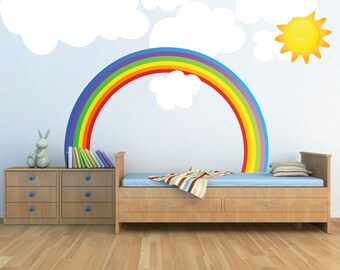 rainbow wall decal kids bedroom rainbows rainbow wall art nursery rainbow design kids - Rainbow Picture rainbow wall decal kids bedroom rainbows rainbow wall art nursery rainbow design kids - Rainbow Picture